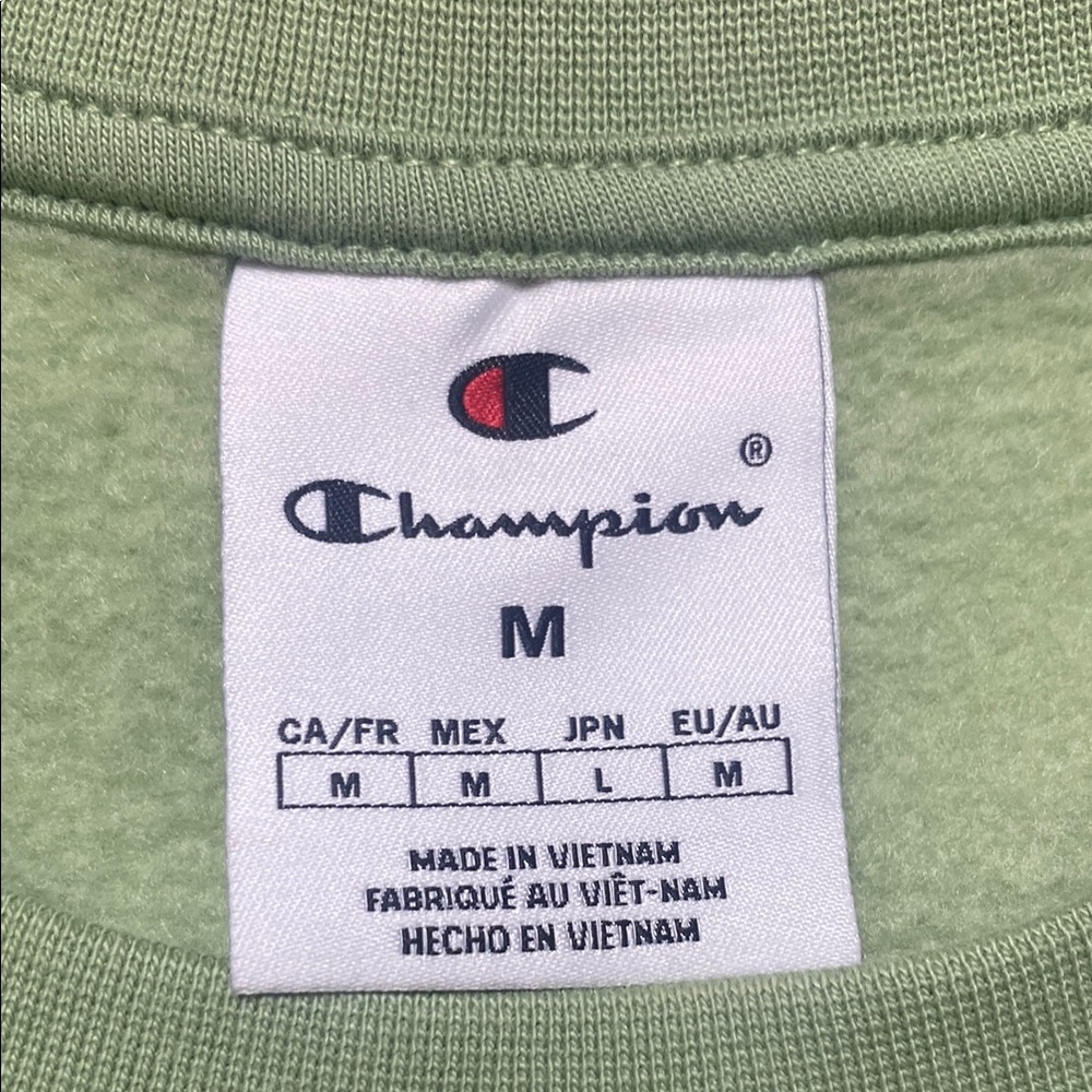 Champion sage Green crewneck Sweatshirt size Medium - Picture 6 of 7